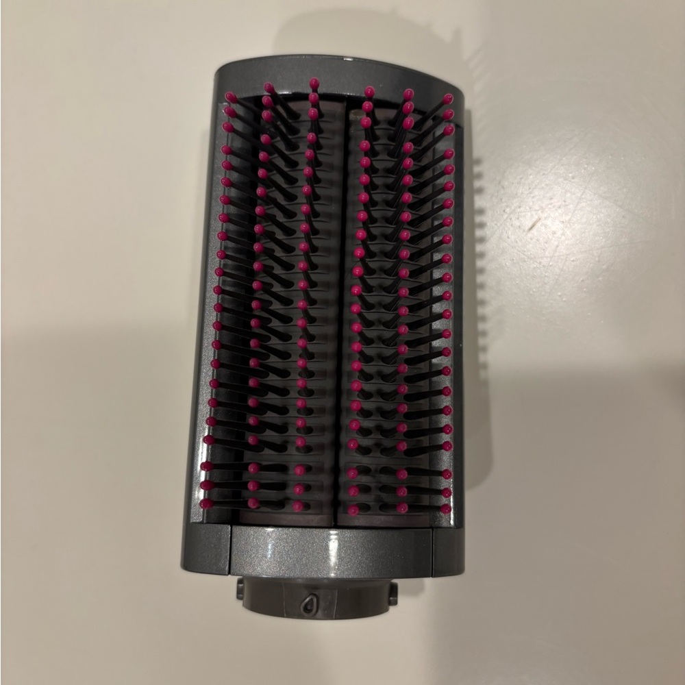Dyson Gray and Pink Hair Styling Brush Attachment.